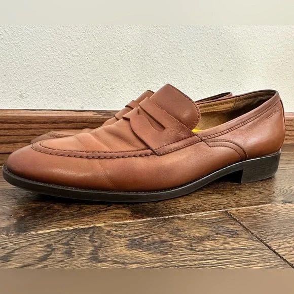 Men's Cole Haan Hawthorne Penny Loafers brown leather size 11 - Picture 3 of 6